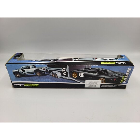 Maisto 1:64 1987 Chevrolet 1500 / Subaru BRZ w/ Enclosed Trailer – Team Haulers - Picture 5 of 8